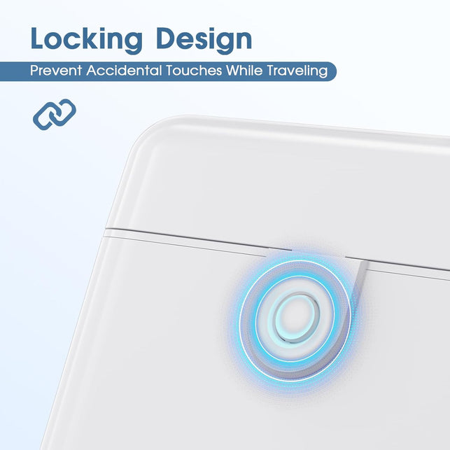 Travel Bottles with Case, 4X2Oz TSA Approved, Leak-Proof, Press to Unlock, Compact & Portable Travel Toiletries (White)