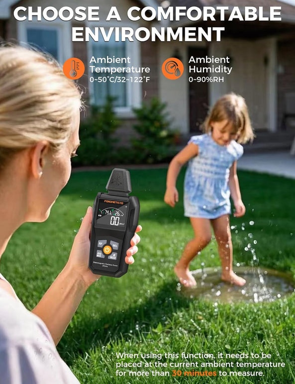 EMF Meter Radiation Detector, Et01Pro EMF Detector, 5-In-1 Electromagnetic Field & Radio Frequency Detector for Home & Office EMF Inspections,Ghost Hunting Equipment