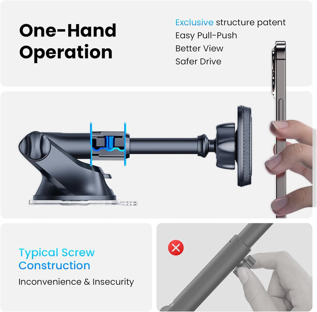 Apps2Car Magnetic Car Phone Holder, Mobile Phone Holder for Car