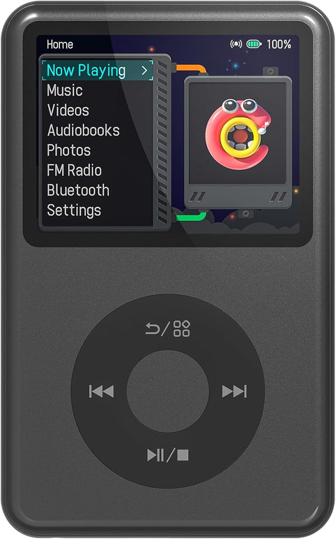 Y1 Mp3 Player with Bluetooth 128G Innioasis Version Upgrade Portable Mini Hifi Sound Bluetooth Walkman Digital Music Player 2.4" Screen Nice 2025 Black