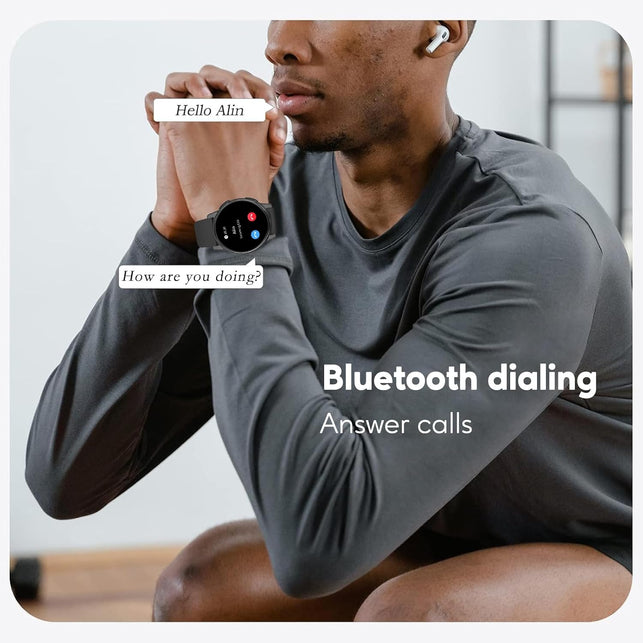 Smart Watch Answer/Make Call, 1.38" Smart Watches for Women Men, Fitness Tracker Watch with Heart Rate/Sleep Monitor, 120+ Sports, IP68 Waterproof Step Counter Watch Compatible with Android Ios