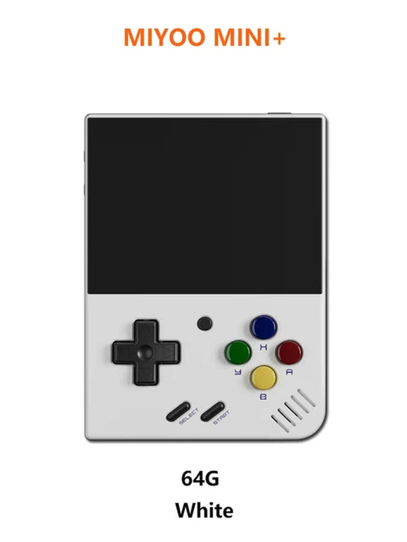 MIYOO Mini plus Portable Retro Handheld Game Console 3.5-Inch IPS HD Screen Children'S Gift Linux System Classic Gaming Emulator