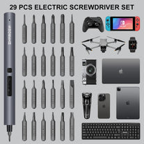 SHARDEN Mini Electric Screwdriver, 29 in 1 Small Electric Screwdriver Kit