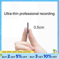 Ultra-Thin Professional Mini Voice Recorder Sound Activated Dictaphone HD Noise Reduce Recording Portable MP3 Player