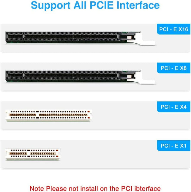 ELUTENG PCIE USB 3.0 Card 4 Ports PCI Expree to USB Expansion Card Super Speed 5Gbps Pci-E USB3 Hub Controller Adapter for Windows 10/8.1/8/7/Xp/Vista