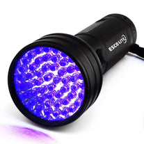 Escolite UV Flashlight Black Light 51 LED Ultraviolet Pet Urine Blacklight Detector Pet Stains and Bed Bug 395 nM