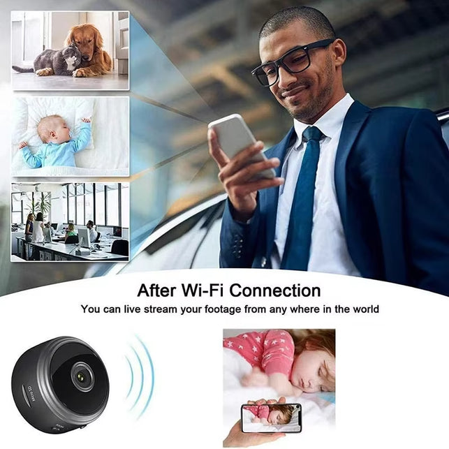 9 Wifi Mini Camera Wireless Video Recorder Voice Recorder Security Monitoring Camera Smart Home for Infants and Pets