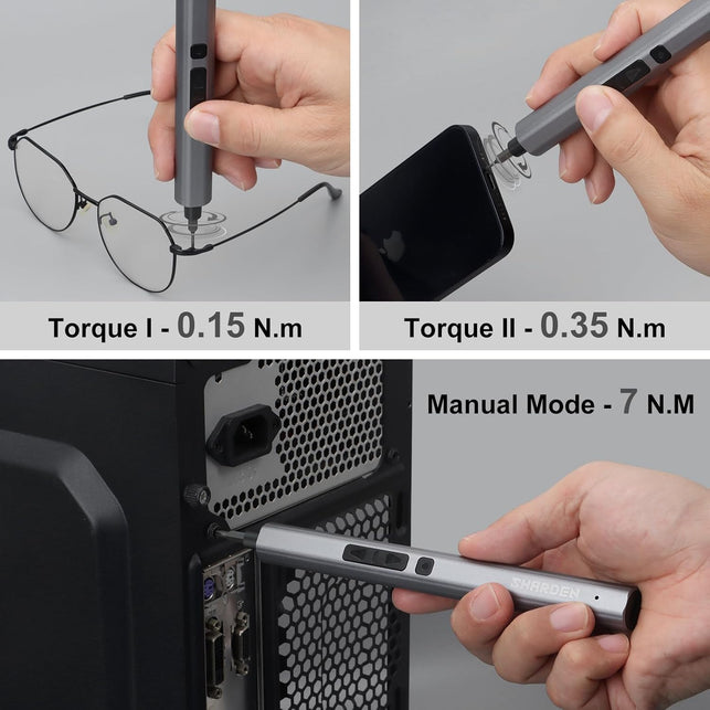 SHARDEN Mini Electric Screwdriver, 29 in 1 Small Electric Screwdriver Kit