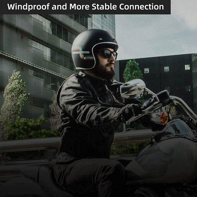 Motorcycle Helmet Bluetooth Headset,Outdoor Headset,Waterproof Sports Headset,Speakers Hands Free,Music Call Control,Automatic Answering,60 Hours Playing Time High Sound System