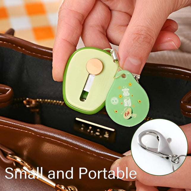 Pocket Fruit Peeler - Retractable Vegetable Peeler,Avocado-Shaped Kitchen Gadgets,Folding Stainless Steel Fruit Cutter for Travel Picnics Camping Outdoor（4Pcs）