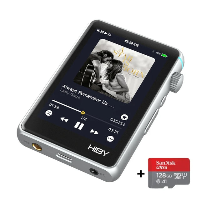 Hiby R3 II / R3 Gen 2 Bluetooth Wifi Music Player MP3 Hifi Audio Player MSEB MQA16X DSD 256 Web Radio USB Type C DAC Walkman