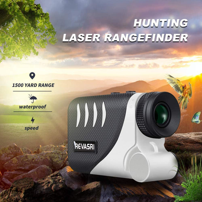 Golf & Disc Golf Rangefinder with Slope and Pin Lock, Measure in Feet Yards Meters, 1500 Yards Laser Range Finder for Golfing, Disc Golf, Hunting, Archery, Shooting, with Battery(Nf1500)