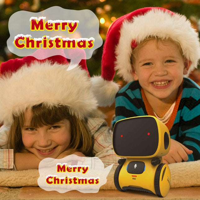 REMOKING Robot Toy for Kids,Stem Educational Robotics,Dance,Sing,Speak,Walk in Circle,Touch Sense,Voice Control, Your Children Fun Partners,Gift Toys for 3 4 5 6 7 Year Old Boys Girls (Yellow)