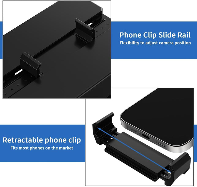 Mobile Film Scanner 35Mm, Slide & Negative Scanner Slide Viewer Converts 35Mm Slides & Negatives to Digital Photos (2AA Batteries Included) Black