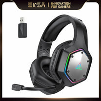 EKSA 2.4Ghz Wireless Headphones E1000 WT 7.1 Surround Wired Gaming Headset Gamer with ENC Mic Low Latency for Pc/Ps4/Ps5/Xbox