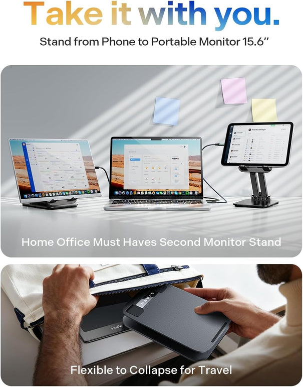 LISEN for Ipad Stand Tablet Holder for Desk, Cool Home Office Desk Accessories for Men Women Kids Tablet Gifts, Office Home Essentials Gadgets Portable Monitor Stand for Ipad A16 Accessories Switch