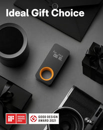 HOTO Laser Measuring Tool, Pocket-Size 98Ft Digital Laser Tape Measure ±2Mm Accuracy, USB-C Rechargeable, OLED Display, Ft/M/In Unit Conversion, Real-Time Data Sync, Cool Gadgets for Men & Home Use