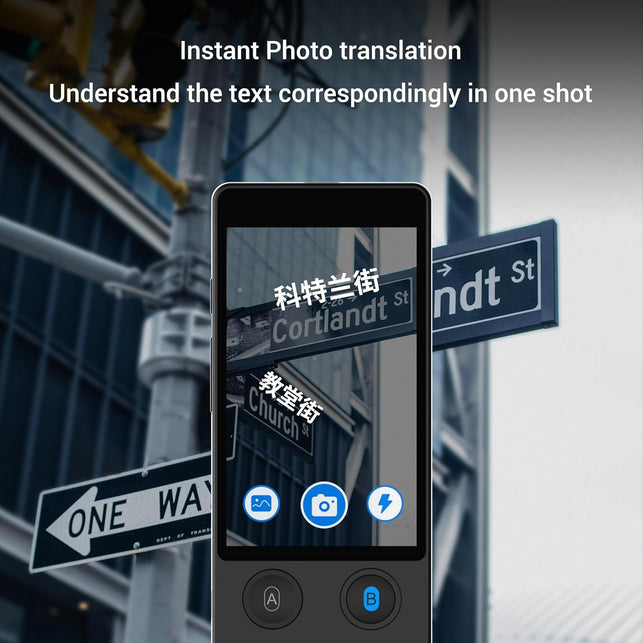 Language Translator Device 144 Languages and Accents with 3.7 Inch Touchscreen [Latest Generation Smart Translator-W12] AI Image Translator Device Portable Two-Way Voice Translator
