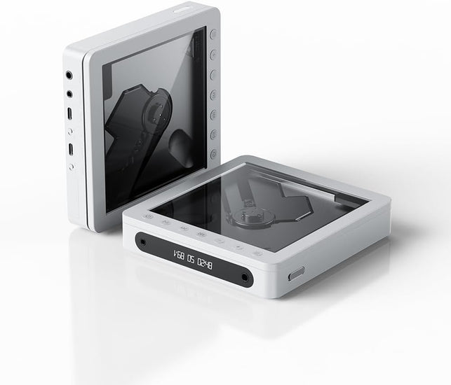 Fiio DM13 Multifunctional Portable Stereo CD Player with Long-Lasting Battery, Supports USB Ripping, Optical/Coaxial/3.5Mm/4.4Mm Outputs (Skylight Bluetooth)