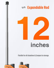 Toptes PT760 Rechargeable Natural Gas Detector, Gas Leak Detector with 12-Inch Extendable Probe,%Lel Propane Leak Detection with Built-In Flashlight for Methane, Butane and More for Home, RV