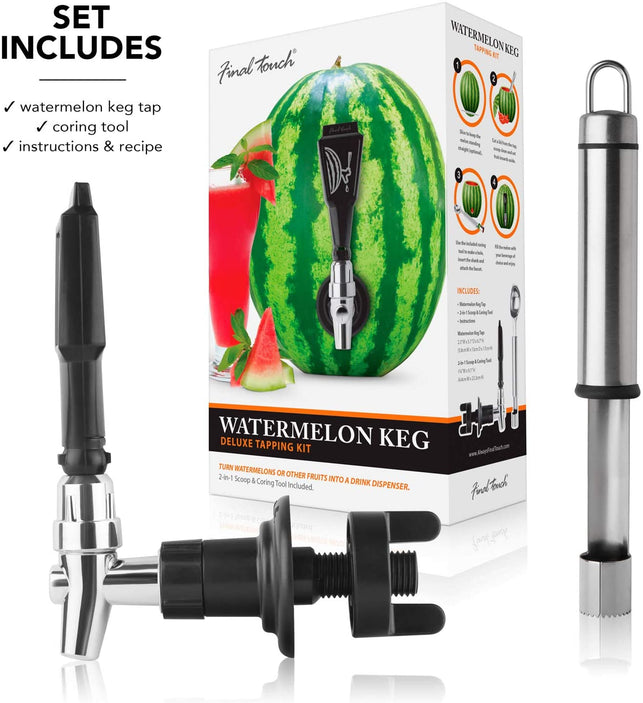 Final Touch Watermelon Keg Tapping Kit with Coring Tool