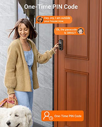 Fingerprint Door Lock, Veise Keyless Entry Door Lock, Electronic Keypad Deadbolt with Keys, Biometric Smart Locks for Front Door, Auto Lock, Anti-Peeking Password, Easy Installation, Oil Rubbed Bronze