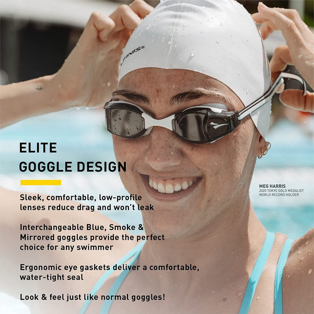 FINIS Smart Goggle, Swimming Fitness Tracker, In-Goggle Display Shows Real-Time Swim Data, Review Your Workout Metrics in App