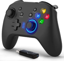 Forty4 Wireless Gaming Controller, Game Controller for PC Windows 7/8/10/11, PS3, Switch, Dual-Vibration Joystick Gamepad for Computer