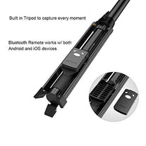 Fugetek Selfie Stick & Tripod, Integrated, Portable All-In-One Professional, Heavy Duty Aluminum, Lightweight, Bluetooth Remote For Apple & Android De