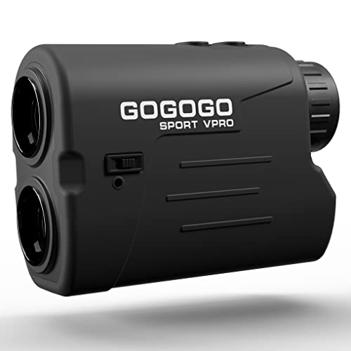 Gogogo Sport Vpro Laser Golf/Hunting Rangefinder, 6X Magnification Clear View 650/900 Yards Laser Range Finder, Slope Switch & Magnet Inside