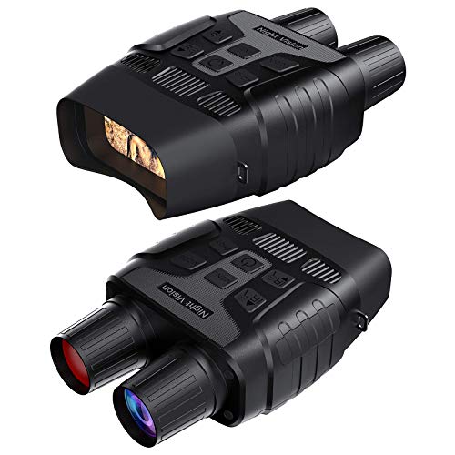 GTHUNDER Digital Night Vision Goggles Binoculars for Total Darkness—Infrared Digital Night Vision Large Viewing Screen, 32GB Memory Card for Photo and