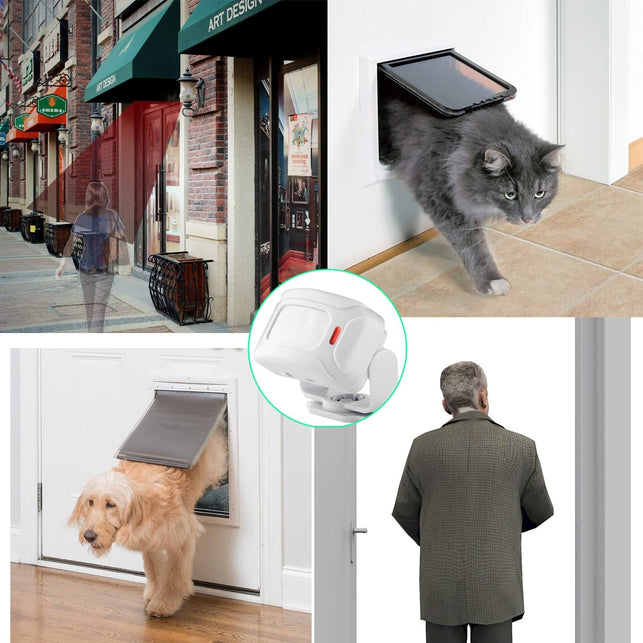 HENDUN Motion Sensor Door Chime for Business, Commercial Music Doorbell, Retail Store Welcome Buzzer, Sleepwalker Elderly Toddler Safety Monitor, Pir Detector Alarm, Caregiver Reminder