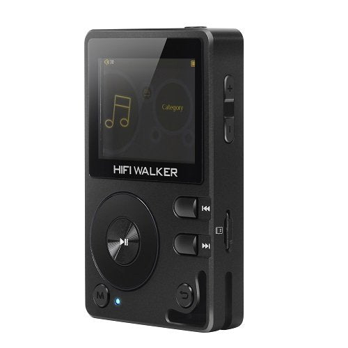 HIFI WALKER H2 High Resolution Lossless Bluetooth FLAC WAV Digital Audio Player Portable with 16GB microsd Card and HD Audio Earphone