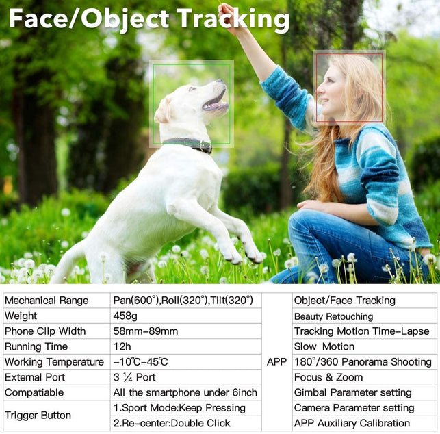 Hohem ISteady Mobile + 3-Axis Gimbal Stabilizer for iPhone X XR XS Smartphone Vlog Youtuber Live Video Record with Sport Inception Mode Face Object Tracking Motion Time-Laps