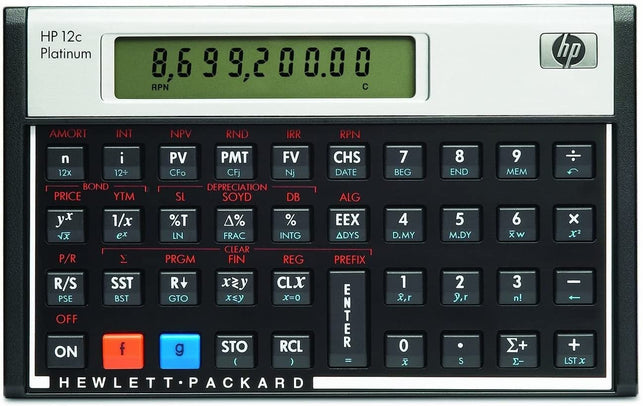 HP 12CP Financial Calculator - Over 120 built-in functions