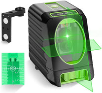 Huepar Self-leveling Laser Level - Box-1G 150ft/45m Outdoor Green Cross Line Laser Level with Vertical Beam Spread Covers of 150°, Selectable Laser Li