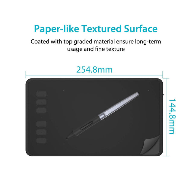 Huion Inspiroy H640P Graphics Drawing Tablet with Battery-Free Stylus and 8192 Pressure Sensitivity