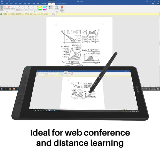 HUION KAMVAS 13 Drawing Tablet with Screen, 13.3" Full-Laminated Graphics Tablet with Battery-Free Stylus Tilt Support for Digital Art, Paint & Design, Work with Mac, PC & Mobile, Black