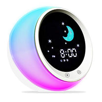 I-Code Time to Wake Alarm Clock for Kids, Children's Sleep Trainer, Kids Wake Up Light, Sleep Sound Machine