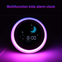 I-Code Time to Wake Alarm Clock for Kids, Children's Sleep Trainer, Kids Wake Up Light, Sleep Sound Machine