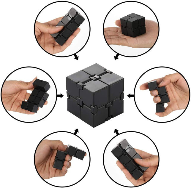 Infinity Cube Fidget Toy, Luxury EDC Fidgeting Game for Kids and Adults, Cool Mini Gadget Spinner Best for Stress and Anxiety Relief and Kill Time, Un