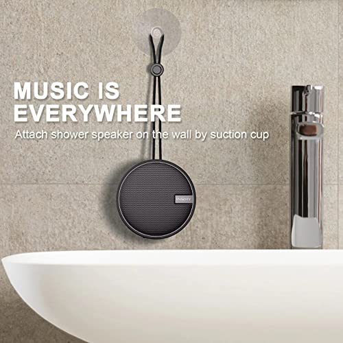 INSMY C12 IPX7 Waterproof Shower Bluetooth Speaker, Portable