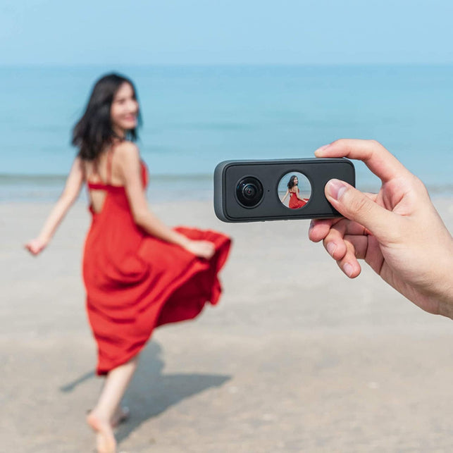 Insta360 ONE X2 360 Degree Waterproof Action Camera, 5.7K 360, Stabilization, Touch Screen, AI Editing, Live Streaming, Webcam, Voice Control