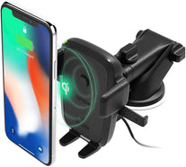 iOttie Easy One Touch Wireless Qi Fast Charge Car Mount Kit || Fast Charge: Samsung Galaxy S10 S9 Plus S8 S7 Edge Note 8 5 | Standard Charge: IPhone X