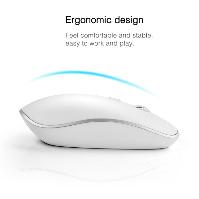 JOYACCESS Wireless Keyboard and Mouse Combo 2.4G Slim Wireless Keyboard Mouse-Portable, Full Size, Ergonomic, 2400 DPI,Extreme Power Saving,Sleek Desi