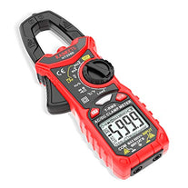 KAIWEETS Digital Clamp Meter T-RMS 6000 Counts, Multimeter Voltage Tester Auto-ranging, Measures Current Voltage Temperature Capacitance Resistance Di