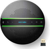 Kaysuda Bluetooth Conference Speakerphone Wireless Microphone and Speaker for Mobile Phone and Computer, USB Office Speakerphone for Skype, Zoom