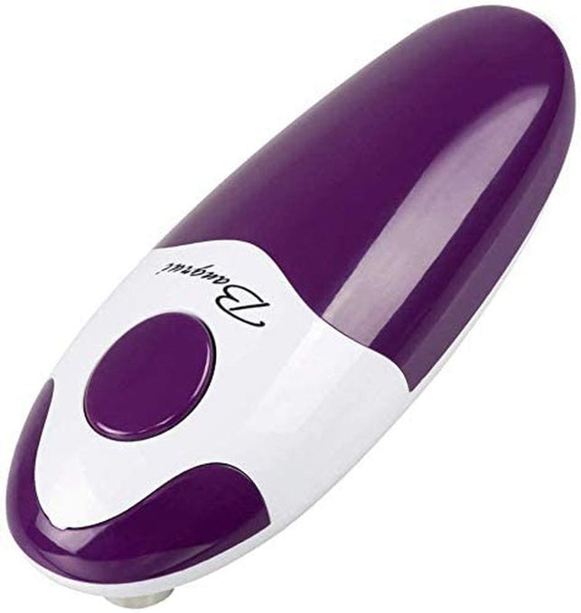 Kitchen Automatic Safety Cordless One Tin Touch Electric Can Opener&Bangrui Professional Electric Can Opener.One-Touch Switch .Smooth Can Edge.Being Friendly to Left-Hander and Arthritics!(Purple)