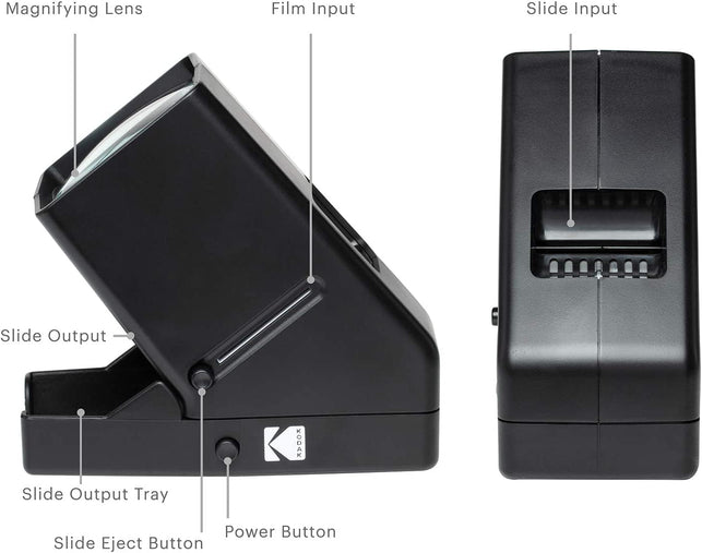 KODAK 35Mm Slide and Film Viewer - Battery Operation, 3X Magnification, LED Lighted Viewing – for 35Mm Slides & Film Negatives