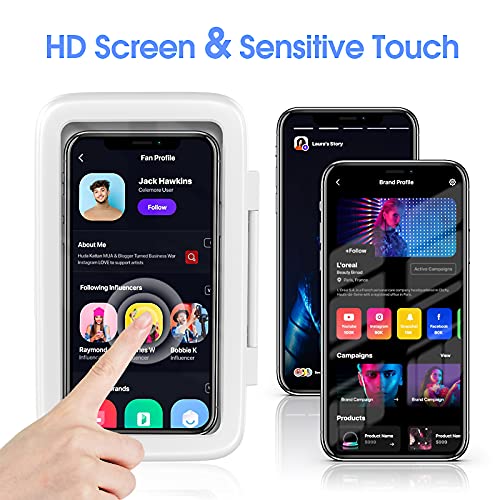 LC-dolida Shower Phone Holder Waterproof 480 Degree Rotation Shower Phone Case Bathroom Wall Mount for iPhone 14 13 12 11 Pro Max XS XR up to 6.8" Cell Phone